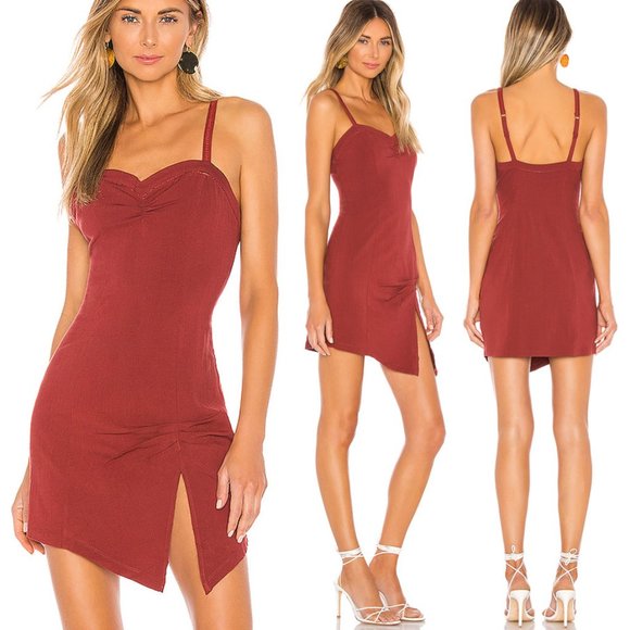 Free People Intimately Monroe Mini Dress Wine $78 - Picture 1 of 8